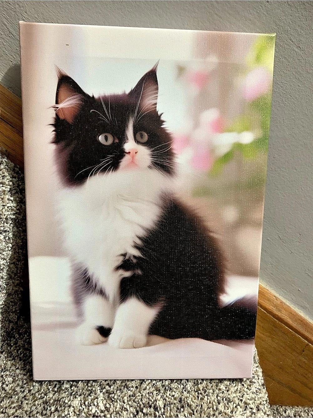 Black & White Cat Artwork 8x1212.